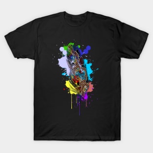 Aboriginal Art - Feather Walking The Land T-Shirt